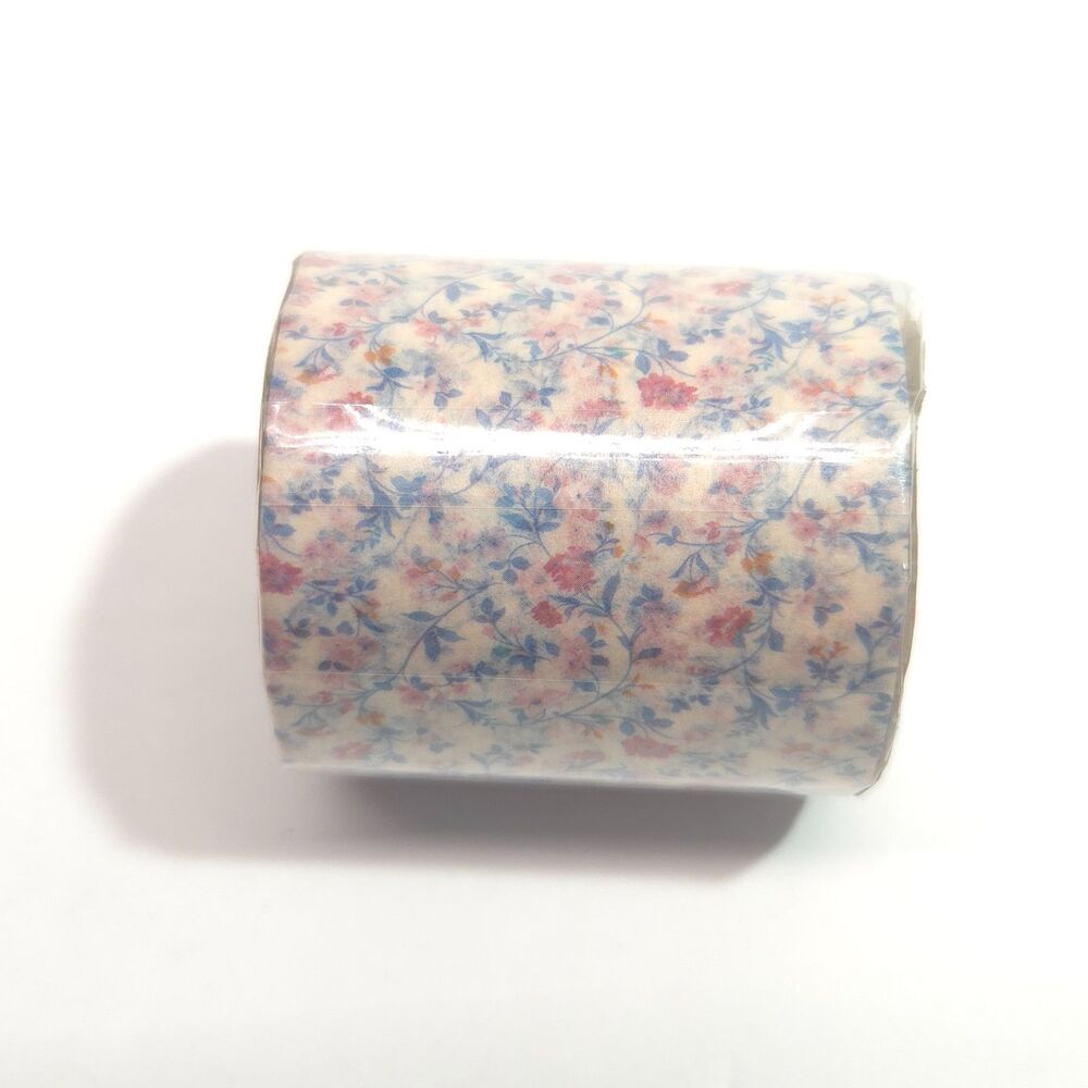 Floral Daisy Washi Tape Roll 50mm x 5m Scrapbooking Planner Crafting Tape Zaomo